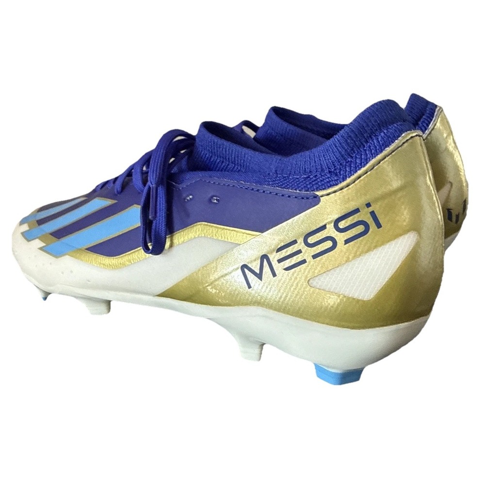 Adidas X Crazyfast League Messi Blue Gold Soccer Cleats Size 12 New In Box NiB - Picture 4 of 16